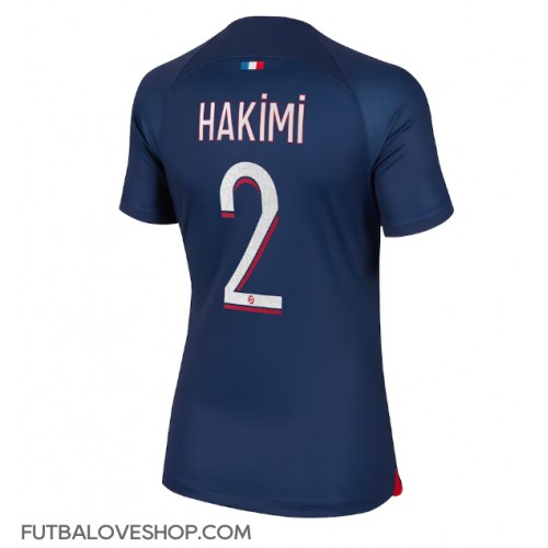 Dres Paris Saint-Germain Achraf Hakimi #2 Domáci pre Ženy 2023-24 Krátky Rukáv
